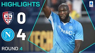 CAGLIARINAPOLI 04  HIGHLIGHTS  Lukaku stars as Napoli cruise to victory  Serie A 202425 [upl. by Fem]