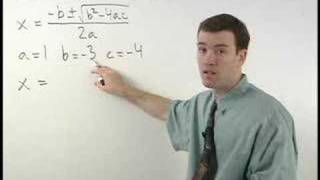 Algebra Help  The Quadratic Formula  MathHelpcom [upl. by Akimat]