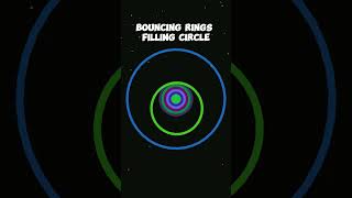 Bouncing rings filling circle satisfying music bouncingball relaxing [upl. by Beauchamp237]