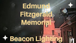 Edmund Fitzgerald Memorial  Split Rock Lighthouse 11102024 [upl. by Nibram]