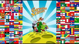 Geronimo Stilton TV series  Theme song Multilanguage Part 1 [upl. by Eidoow]