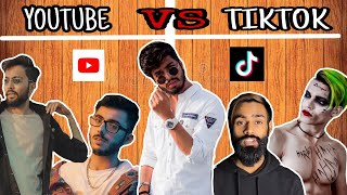 YOUTUBE VS TIKTOK ROAST Support Carryminati  Shivamsingh Rajput [upl. by Rosalie]