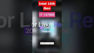 Intel 14th Gen i7 14700k Specs intel intel14thgen shorts [upl. by Pentheas]