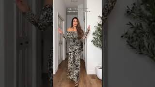 Crossdresser Rocking Leopard Evening Gown for Date Night [upl. by Teri]