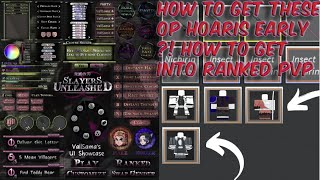 SLAYERS UNLEASHED HOW TO GET RANKED PVP HAORIS EARLY😱😱 HOW TO GET INTO RANKED PVP EARLY ROBLOX [upl. by Bodi]