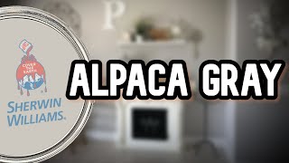 AWESOME Sherwin Williams Color  Alpaca Color Review [upl. by Ytram]