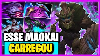 4V5 E ESSE MAOKAI FAZENDO HISTÓRIA  League of Legends  MAOKAI VS RYZE [upl. by Aissac]