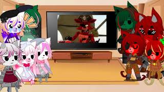 Some Foxes React to quotEvery Foxy In A Nutshellquot GC FNAF 60 sub specialOld [upl. by Naugal]