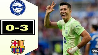 Barcelona vs Alaves 30 All Goals amp Highlights [upl. by Jerri646]