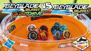 QuadDrive vs SwitchStrike Hasbro Beyblade Burst Battles [upl. by Hedy573]