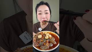 Spicy Shrimp Sauce🦐🦐🦐🦐shortsseafoodsashimidelicacyasmrmukbang [upl. by Ardek735]