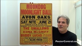 Alan Freed 1952 Moondog Moonlight Ball Concert Poster [upl. by Sorrows]