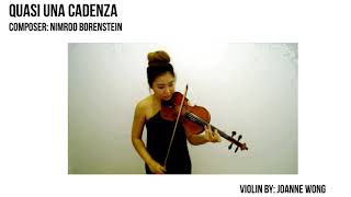 Nimrod Borensteins Quasi una Cadenza performed by Joanne Wong [upl. by Elacsap456]