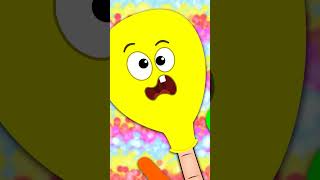 Balloon Finger Family Song  Nursery Rhymes shorts kidssong fingerfamily abclearningclub [upl. by Tema]