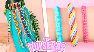 HAZ PULSERAS DE HILO PARA REGALAR A TU MEJOR AMIGA ❤️6 IDEAS  Tutoriales Belen [upl. by Nylime]