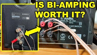 How To Bi Amp An AV Receiver With Sound Comparison [upl. by Anaiv]