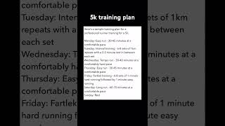 5k training plan for advanced ￼training running runningplan [upl. by Holladay450]