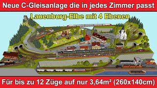 Märklin Modellbahnanlage Für bis zu 12 Züge und passt in jedes Zimmer [upl. by Enylekcaj937]