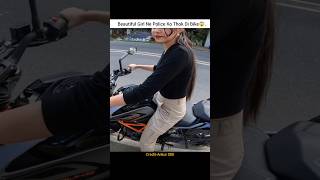 Most Beautiful Girl want to Ride My KTM Duke 🥰ktm shorts bike ridergirl girlrider cutegirl [upl. by Alexine]