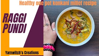 Ragi Pundi  GSB Konkani One pot Meal Recipe [upl. by Ettenrahc]