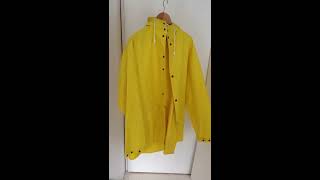 VINTAGE PVC RUBBERLIKE RAINCOAT FRIESENNERZ GUMMIJACKE [upl. by Polly]