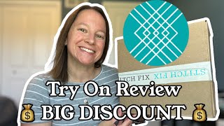 Stitch Fix Try On Review  BIG DISCOUNT  June 2024 [upl. by Pascasia]