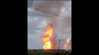 3 injured in gas processing plant explosion in Venezuela [upl. by Ddarb667]