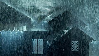 ⚡Powerful Thunderstorm Rain Sounds for Sleeping  Heavy Rainstorm amp Very Strong Thunder on Tin Roof [upl. by Ultann]