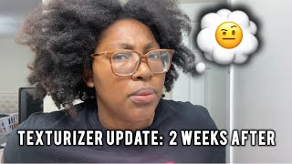 REAL UPDATE 2 Weeks After TexturizerTexlax 4c hair [upl. by Willtrude]