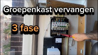 3 fase groepenkast  krachtgroep voor oa laadpaal • warmtepomp • kookplaat  elektricien Amsterdam [upl. by Coit]