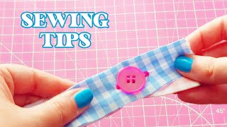 Sewing Tips  Cucire un bottone con la macchina da cucire [upl. by Nikolos]