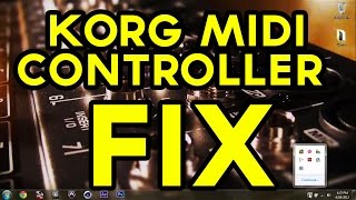 Problem Fix Korg nanoKontrol2 USB MIDI device not connecting to Windows 7 ProTools or Reaper [upl. by Alegnatal]