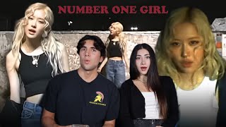 ROSÉ  number one girl official music video REACTION [upl. by Xed]