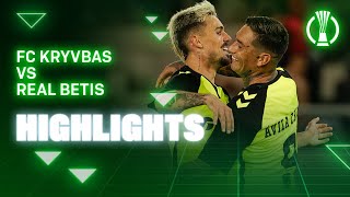 Resumen del partido FC Kryvbas  Real Betis  HIGHLIGHTS  Real BETIS Balompié [upl. by Winston27]