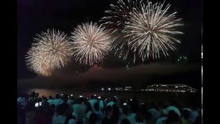 Oficial queima de fogos Copacabana 2016 [upl. by Weir722]