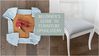 Beginners Guide to Furniture Upholstery [upl. by Kolnick539]