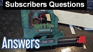 Questions and Answers  Parkside 20 tacker video QampA [upl. by Hasen]