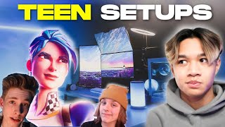 Reacting To TEEN YouTubers Gaming Setups Ft Vermax Slush [upl. by Deerc]