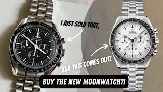 THREE THINGS About The NEW Omega Speedmaster White Dial [upl. by Lobiv]