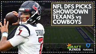 NFL DFS Picks  Monday Night Showdown Week 11 Texans vs Cowboys FanDuel amp DraftKings Lineup Advice [upl. by Ellehcyar]