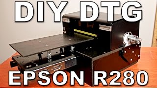 DIY DTG flatbed Epson R280 P50 T50 L800 [upl. by Alejna]