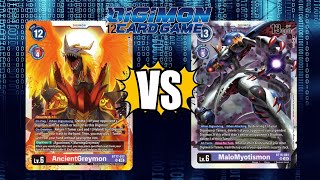 Digimon Card Game  BT18 19  Red Hybrid VS Myotismon [upl. by Assile570]