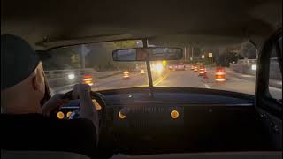 Driving 1949 Chevy Styline coupe at night [upl. by Kcirdlek]