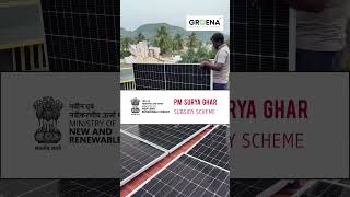 10kW PM Surya Ghar Subsidy solar installation vellore TN velloresolar solarsubsidy homesolar [upl. by Tnarud]