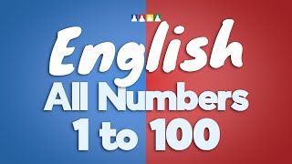 Every Number from 1 to 100  Counting Numbers in English from 1 to 100 [upl. by Intisar434]