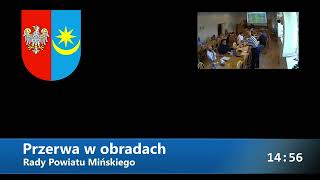 IV Sesja Rady Powiatu Mińskiego VII Kadencji 11092024 [upl. by Bravin]