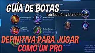 guia de botas retribución y bendiciones en mlbb [upl. by Eetak]