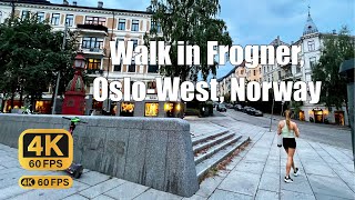 4K Frogner Oslo  Walking Tour [upl. by Rollo]