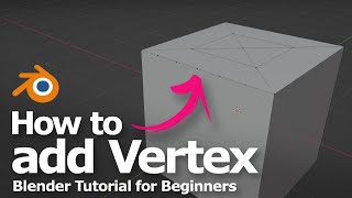 How to add vertex on edge and on face in Blender tutorial for beginners [upl. by Itak432]