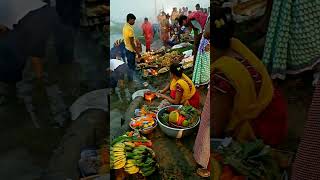 Jay chhath maaishortss 🌕🌅video [upl. by Anilorak]